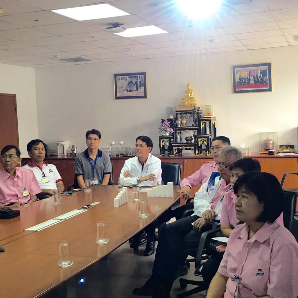 ดร.ณรงค์ฤทธิ์ วงศ์สุวรรณ ผู้อำนวยการ อ.ส.ค.นำทีมผู้บริหาร อ.ส.ค.เยี่ยมชมกิจการ บริษัท เอส ไอ จี คอมบิบล็อค (ประเทศไทย) จำกัด